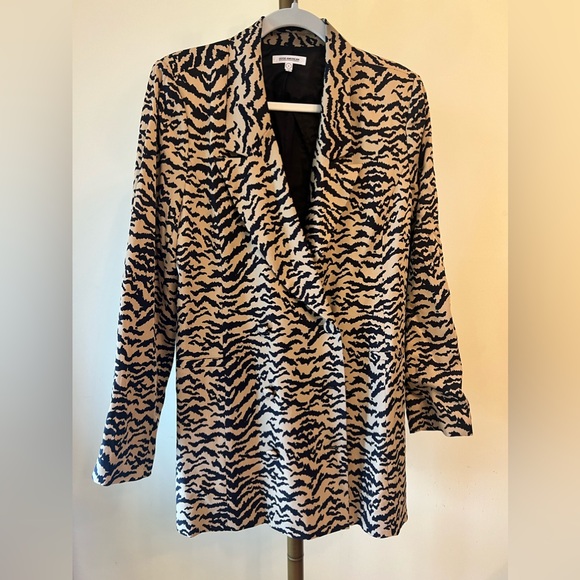 Good American Jackets & Blazers - GOOD AMERICAN | Animal Print Oversized Jacket